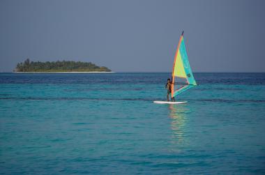 Maledivy a windsurfing