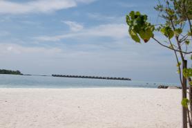 Pláž maledivského ostrova Gasfinolhu 