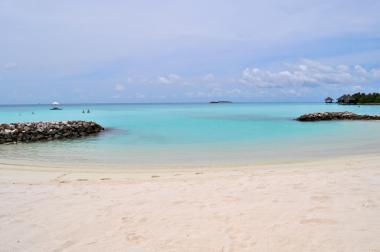 Pláž na jednom z ostrovů Malediv